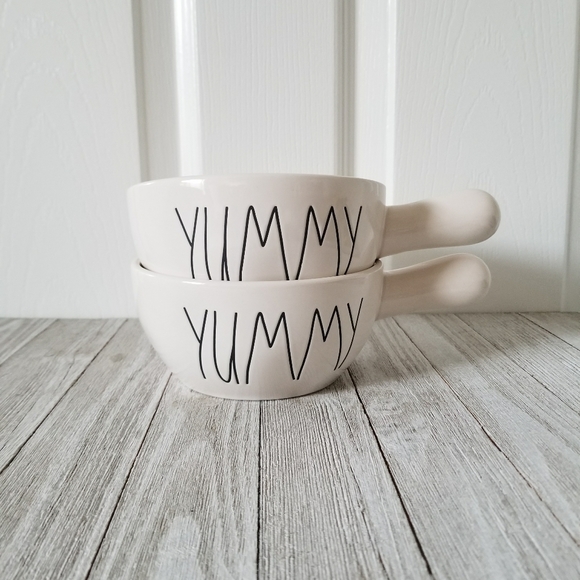 Rae Dunn Other - Rae Dunn YUMMY Soup Bowl Crock Set